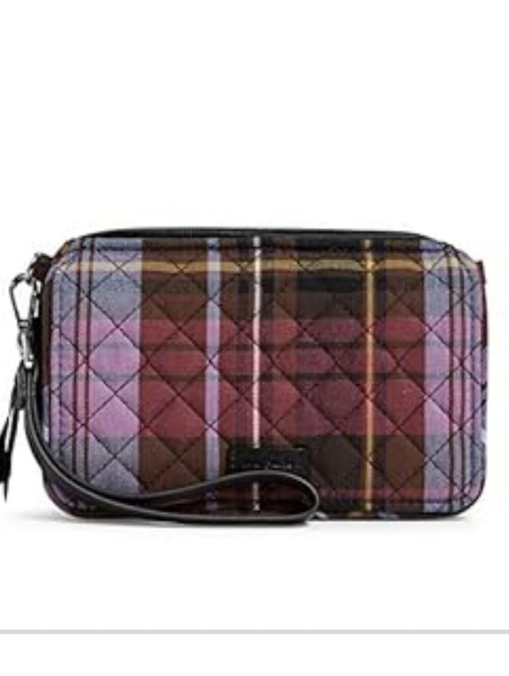 Vera Bradley Recycled Cotton RFID Crossbody Wallet - Cozy Plaid